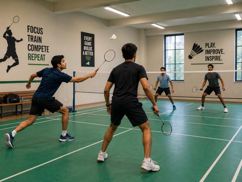 Badminton at Tagore Hostel